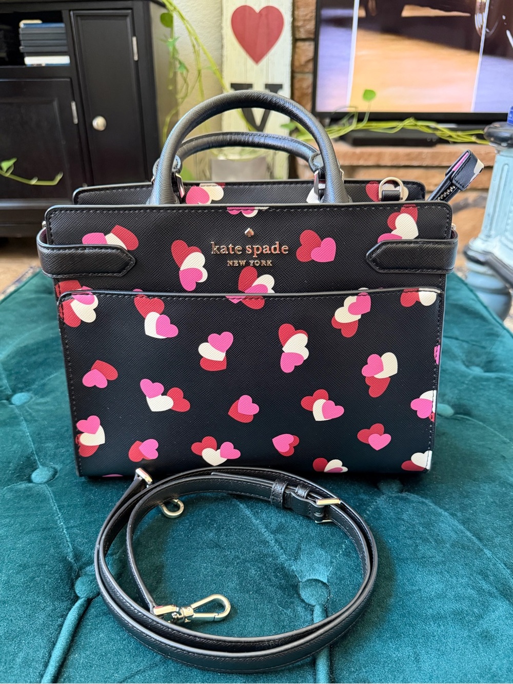Kate Spade Staci “Flatter Hearts” Satchel